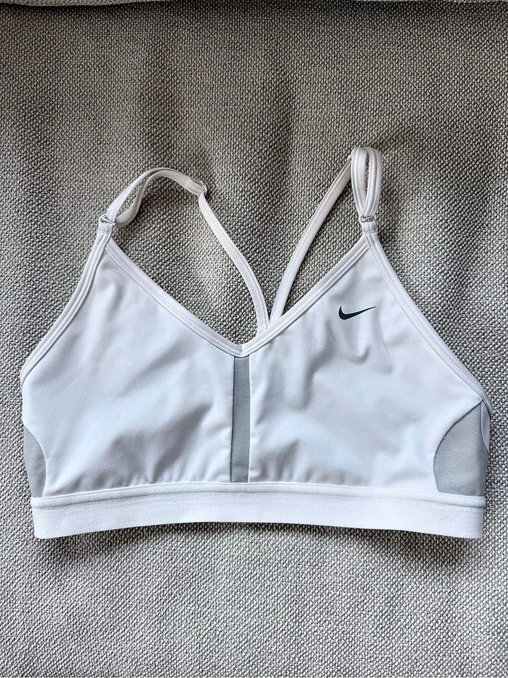 Nike Indy Light Support Padded Adjustable Sports Bra White